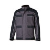 Chaqueta CANVAS gris/negro poliéster/algodón 245 gr MARCA