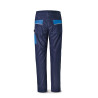 Pantalón CANVAS azul marino/azulina poliéster/algodón 245 g. Multibolsillos MARCA