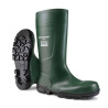 Bota de agua verde de seguridad PVC caña alta. Dunlop® (S5 SR LO LG)