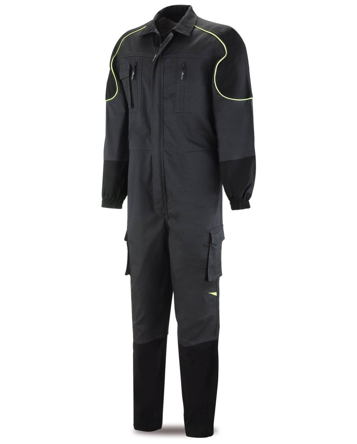 Buzo PRO SERIES Stretch gris/negro poliéster/algodón 245 gr MARCA