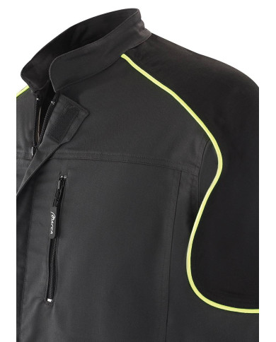 Chaqueta PRO SERIES Stretch gris/negro poliéster/algodón 245 gr MARCA