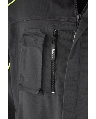 Chaqueta PRO SERIES Stretch gris/negro poliéster/algodón 245 gr MARCA