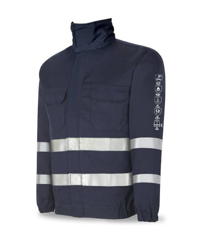 Chaqueta IGNÍFUGA y ANTIESTÁTICA Multinorma algodón 260 gr MARCA
