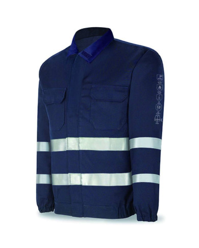 Chaqueta IGNÍFUGA y ANTIESTÁTICA Multinorma algodón 260 gr MARCA