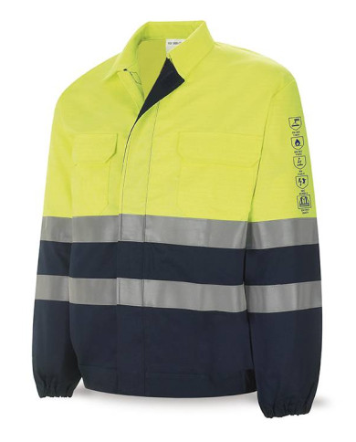 Chaqueta IGNÍFUGA y ANTIESTÁTICA Alta Visibilidad 260 gr MARCA