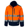 Cazadora SOFTSHELL Alta Visibilidad bicolor. Mangas desmontables 310 gr MARCA