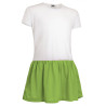 Vestido infantil SUNNY blanco-azul tropical