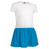 Vestido infantil SUNNY blanco-azul tropical