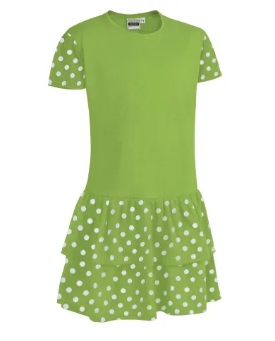 Vestido infantil SEVILLANA rosa magenta-blanco