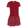 Vestido infantil SEVILLANA rosa magenta-blanco