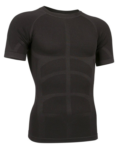 Camiseta térmica elástica M/C COLDASY negro