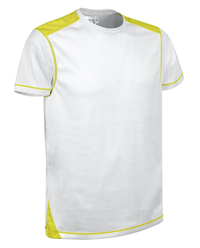 Camiseta técnica BRICKPLUS blanco-negro
