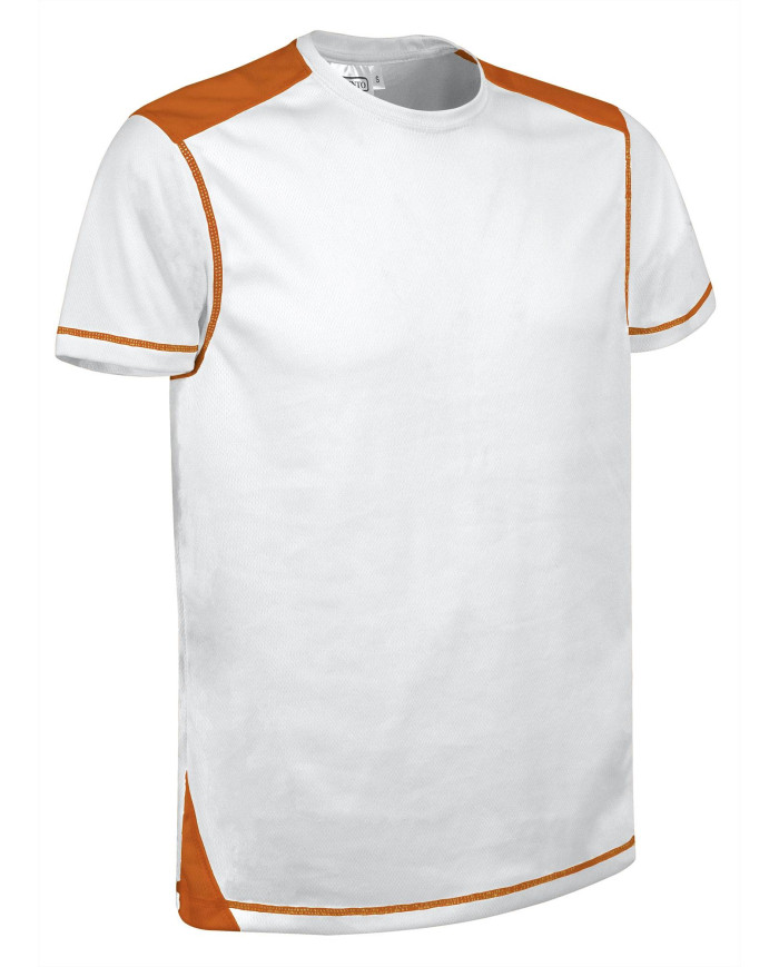 Camiseta técnica BRICKPLUS blanco-negro