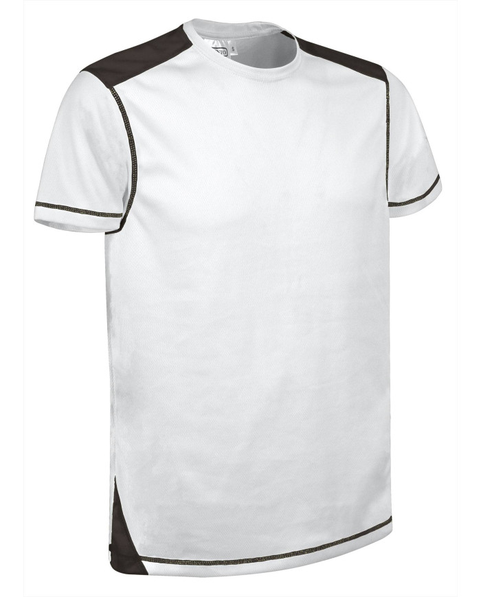 Camiseta técnica BRICKPLUS blanco-negro