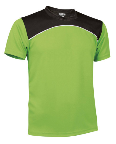 Camiseta técnica MAURICE gris carbón-blanco-negro