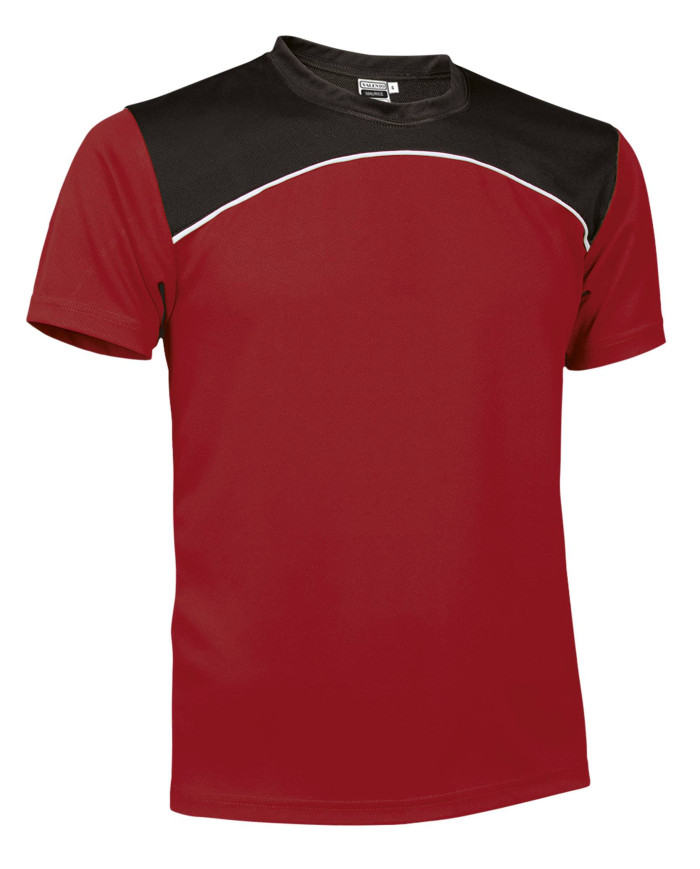 Camiseta técnica MAURICE gris carbón-blanco-negro