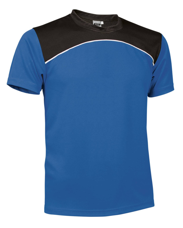 Camiseta técnica MAURICE gris carbón-blanco-negro