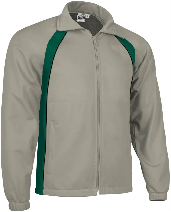Chaqueta deportiva TOURNAMENT negro-amarillo limón-blanco