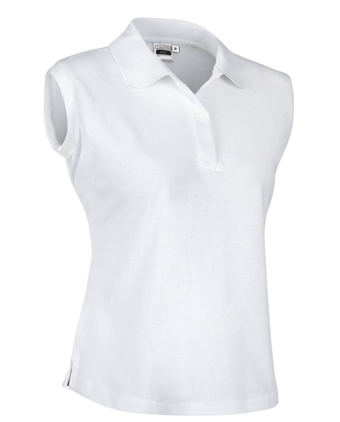 Polo sin mangas mujer VEGA azul celeste