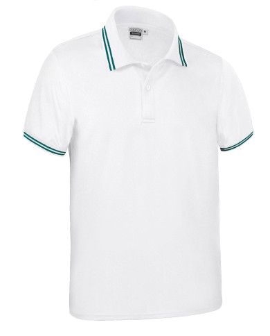 Polo M/C SAGANO blanco-negro