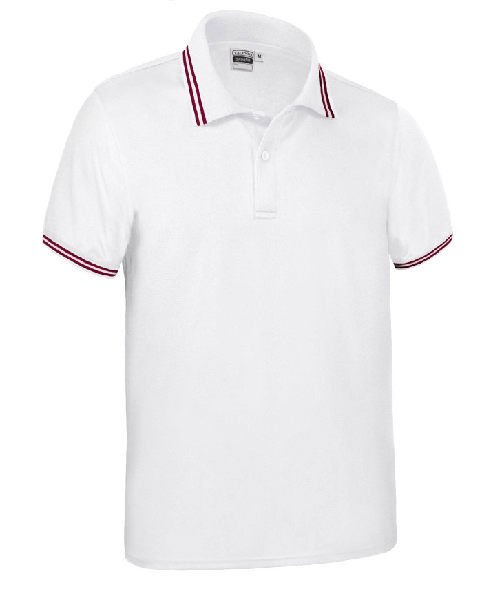 Polo M/C SAGANO blanco-negro
