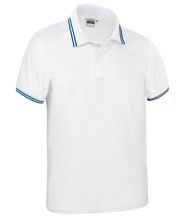 Polo M/C SAGANO blanco-negro
