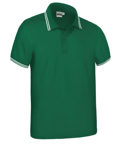 Polo M/C JAGUAR negro-blanco