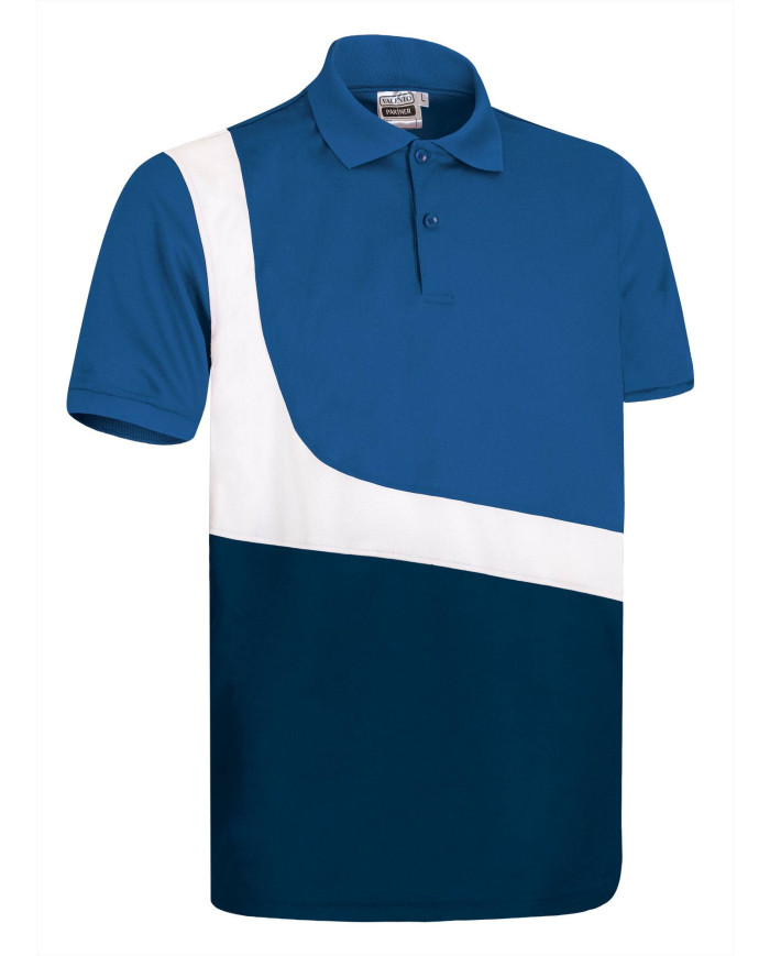 Polo M/C PARTNER azul royal-blanco-azul marino orión