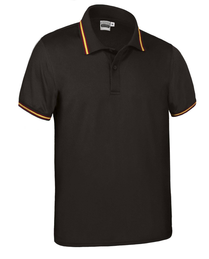 Polo M/C MAASTRICHT negro-bandera españa