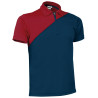 Polo M/C ACE negro-naranja flúor