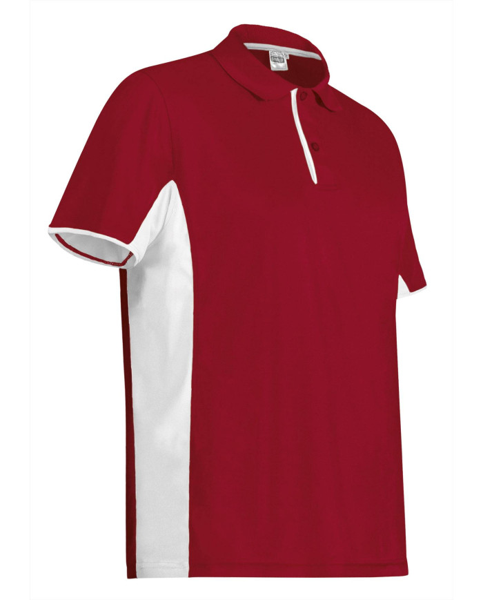 Polo M/C STRATEGY negro-blanco