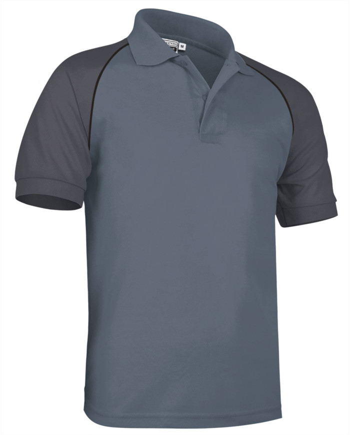 Polo M/C VENUR gris cemento-gris carbón-negro