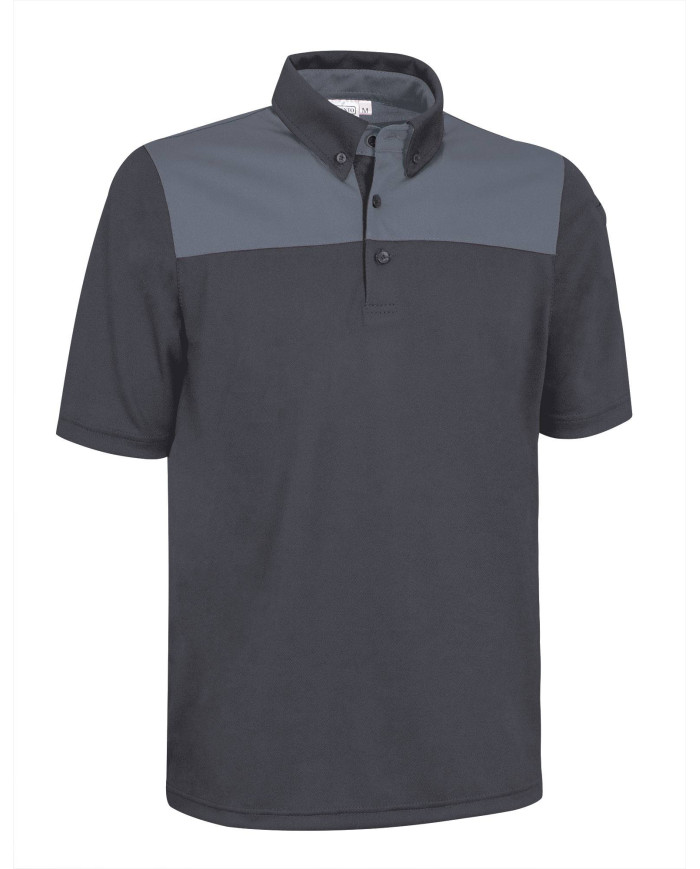 Polo M/C HURRICANE negro-blanco