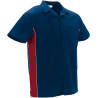 Camisa M/C TRACER azul marino orión-azul royal-blanco