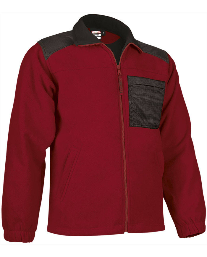Chaqueta polar NEVADA gris cemento-negro