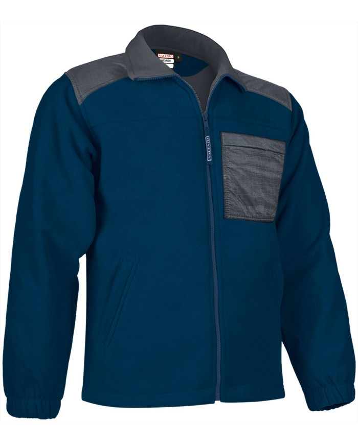 Chaqueta polar NEVADA gris cemento-negro