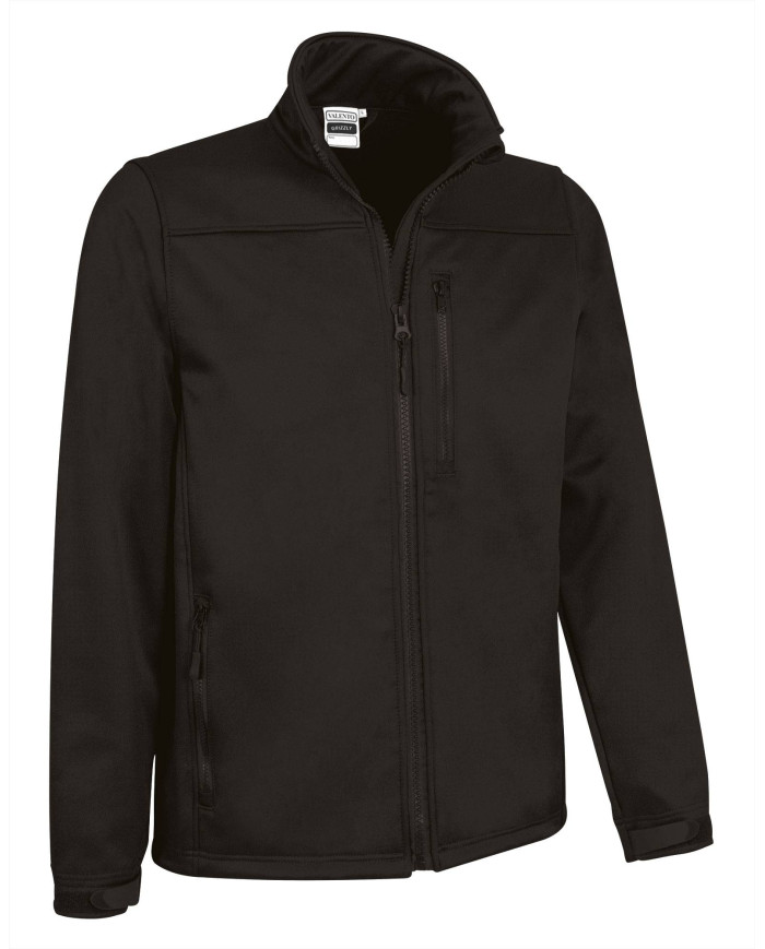 Chaqueta softshell GRIZZLY negro