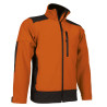 Chaqueta softshell SAPONI gris carbón-negro