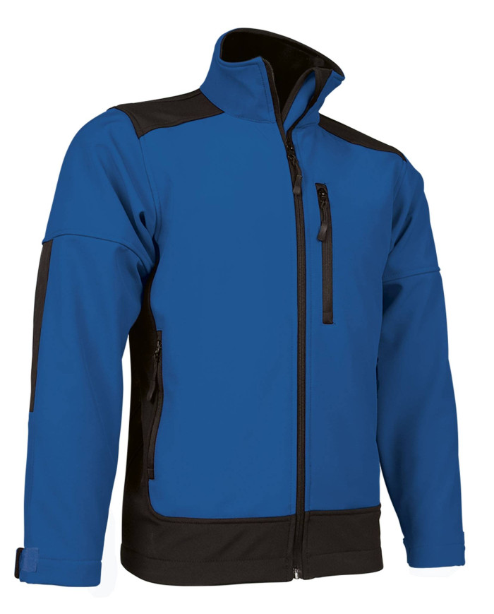 Chaqueta softshell SAPONI gris carbón-negro