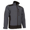 Chaqueta softshell SAPONI gris carbón-negro