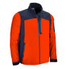Chaqueta softshell ATHABASCA rojo loto-gris carbón