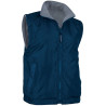 Chaleco reversible ASPEN azul marino orión-gris humo