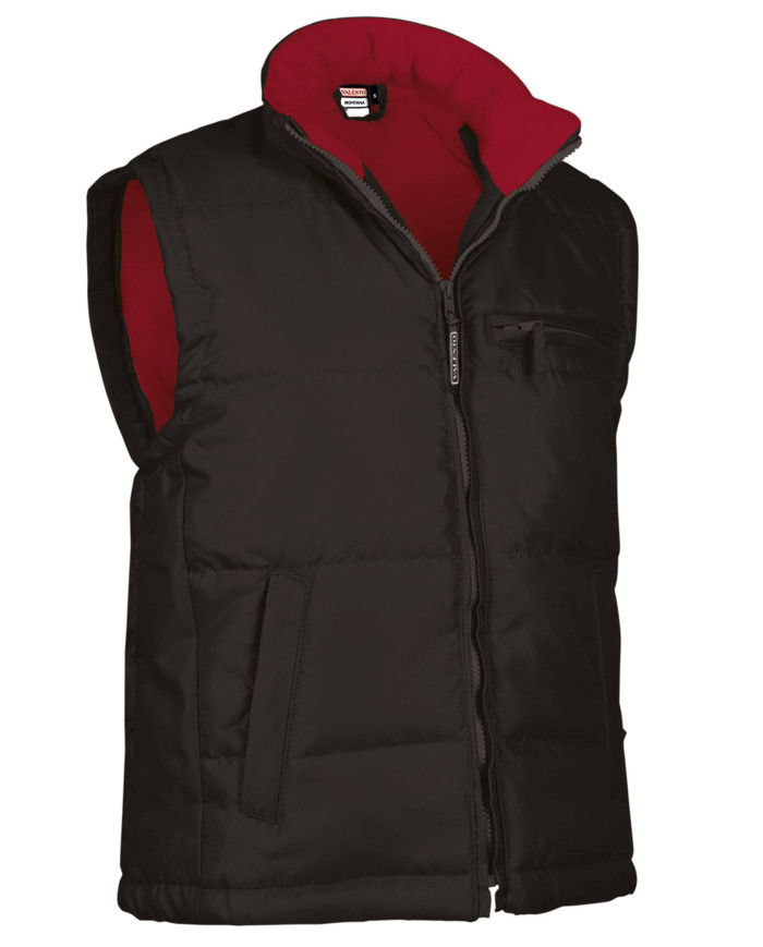 Chaleco MONTANA negro-rojo loto