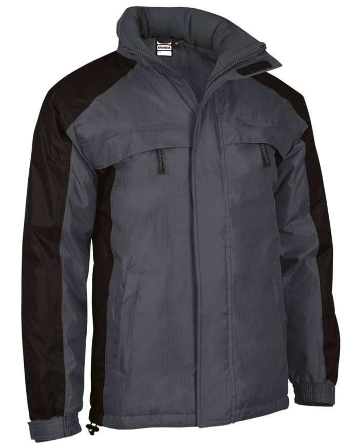 Parka ARKANSAS gris carbón-negro