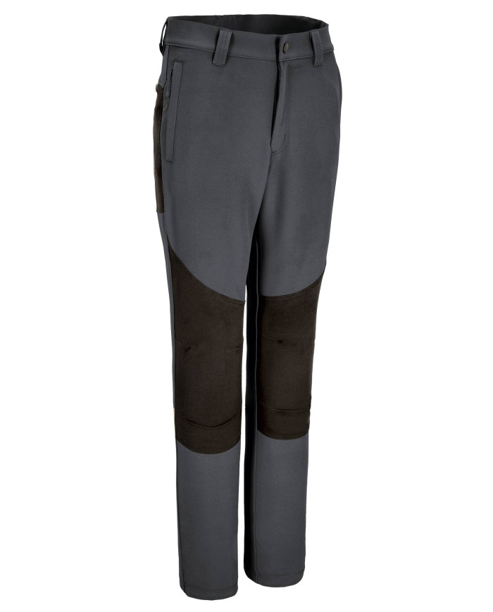 Pantalón trekking MERIDIUM marron nogal-negro