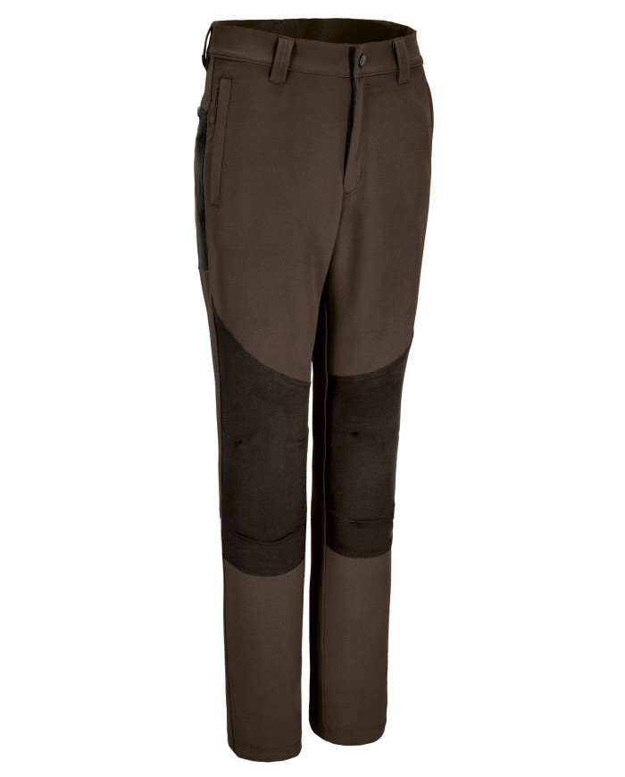 Pantalón trekking MERIDIUM marron nogal-negro
