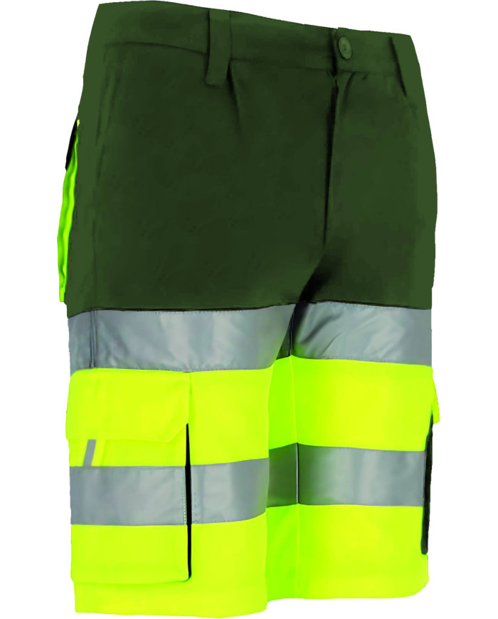 Bermuda A.V. BRANDON naranja fluor-gris carbon