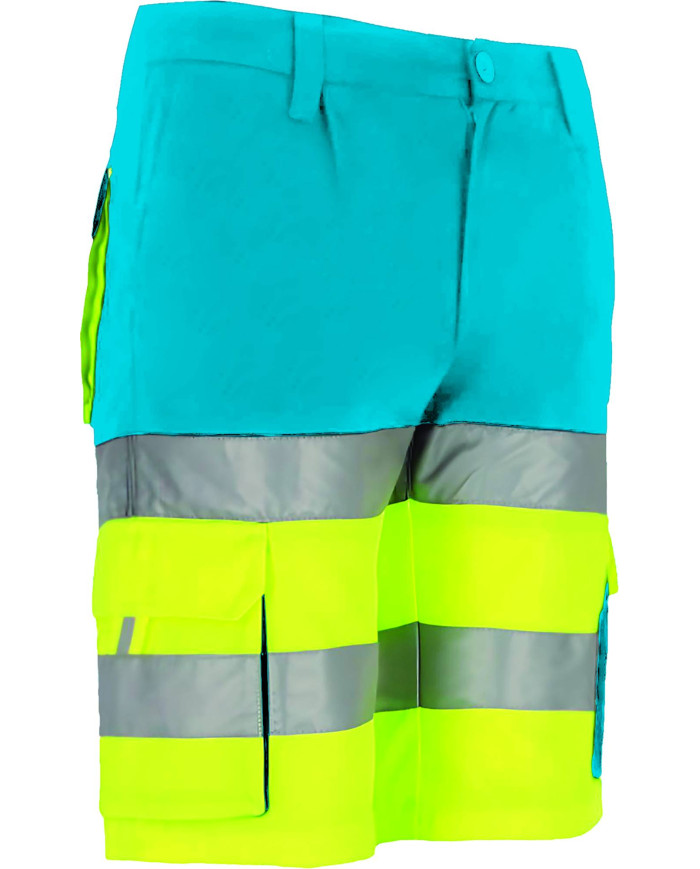 Bermuda A.V. BRANDON naranja fluor-gris carbon