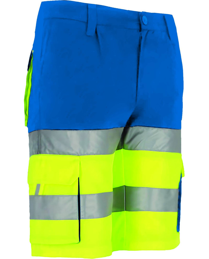 Bermuda A.V. BRANDON naranja fluor-gris carbon