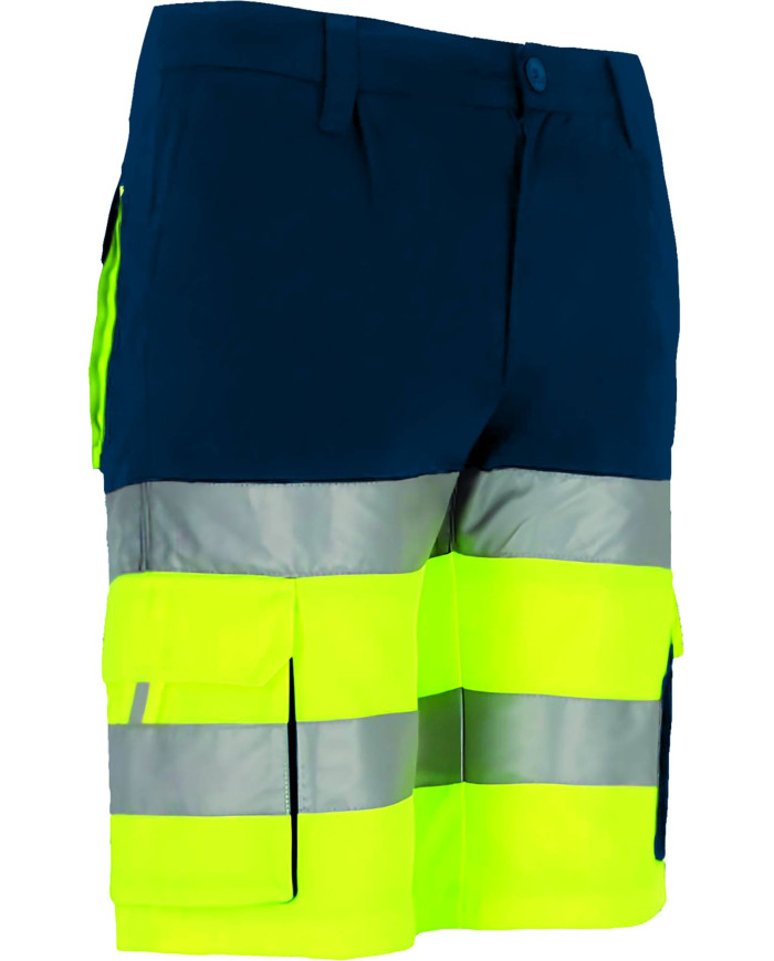 Bermuda A.V. BRANDON naranja fluor-gris carbon